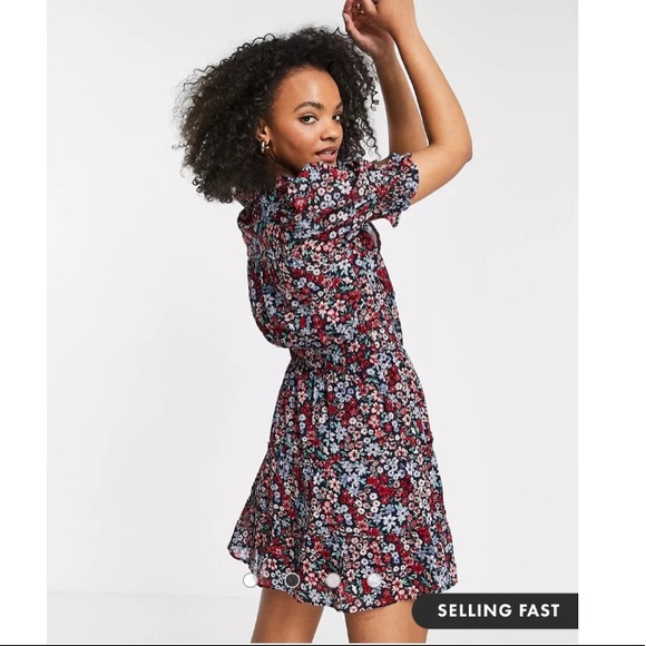 ASOS Floral Mini Dress - Picture 4 of 6